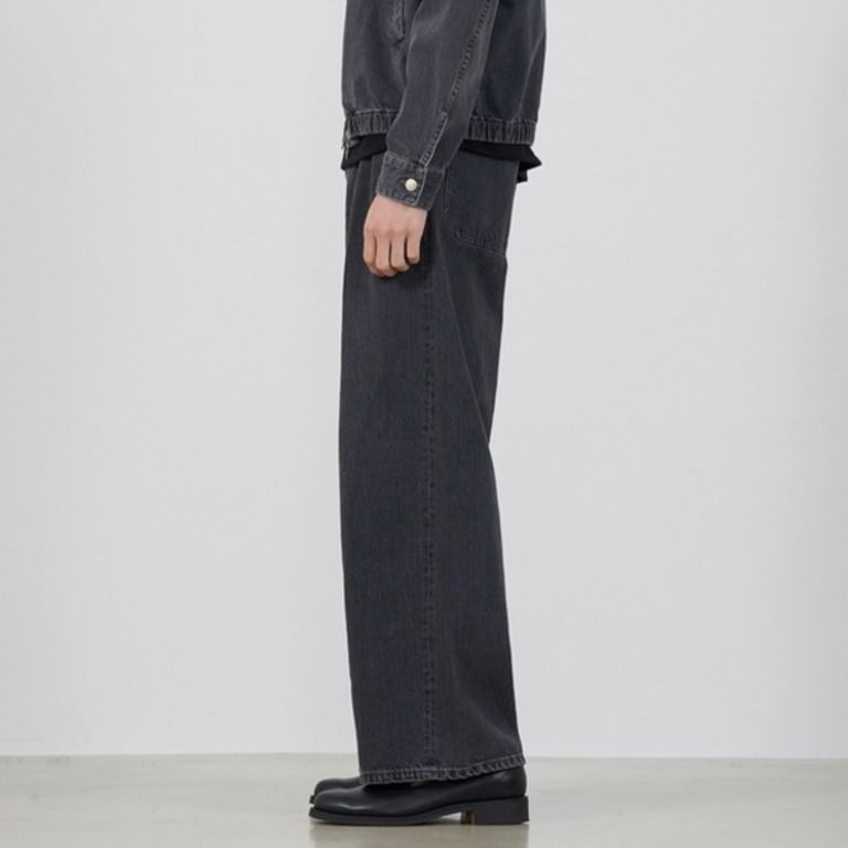 YOKE - 【残り一点】Bleached Denim Wide Leg Buggy Pants | ACRMTSM 