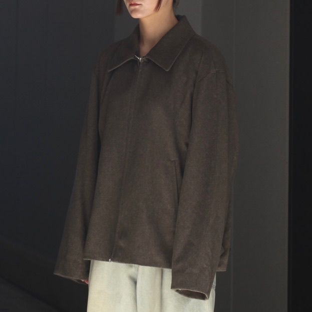 【残り一点】Wool Doeskin Zip Short Jacket