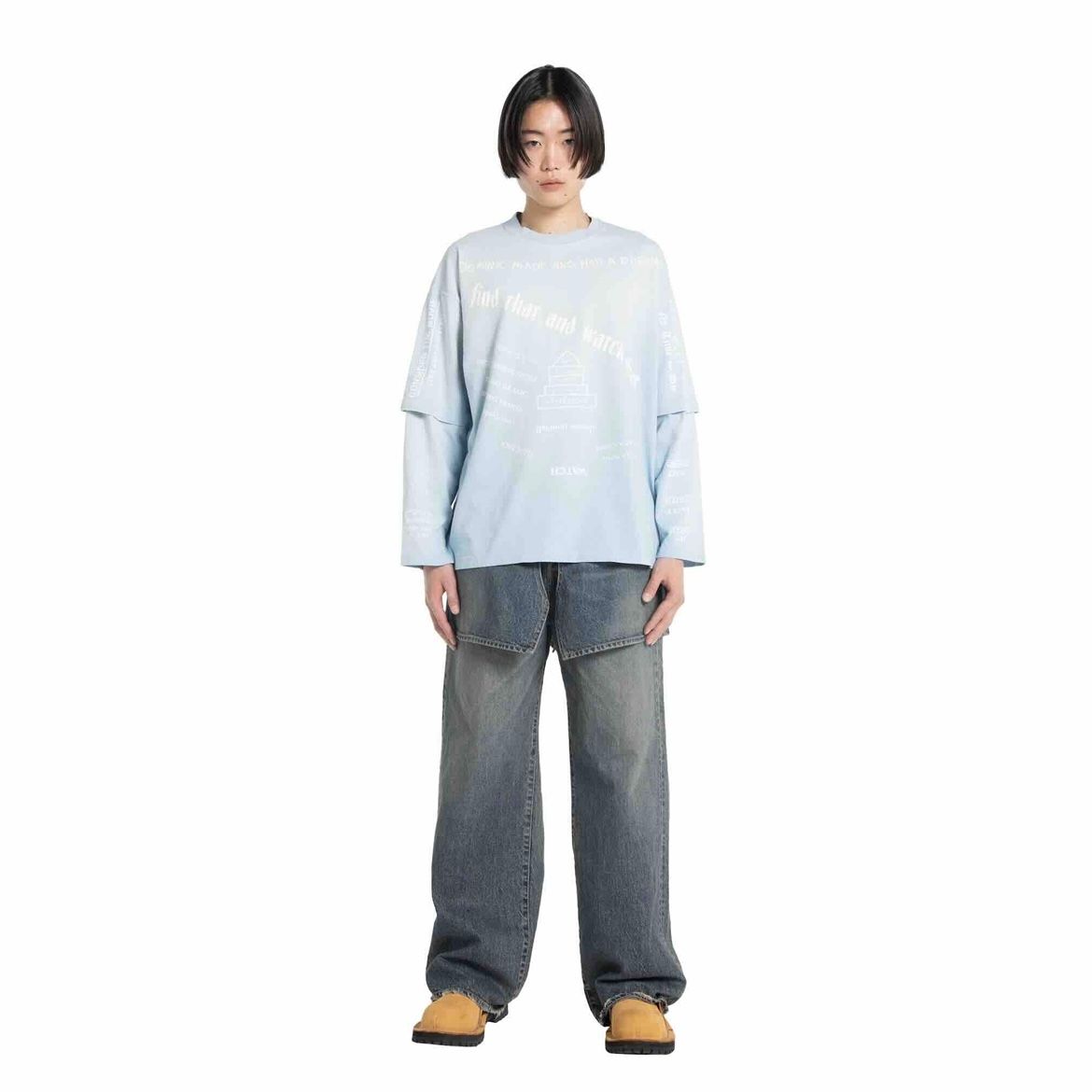 【残り一点】"TATTOO" Switching Tee