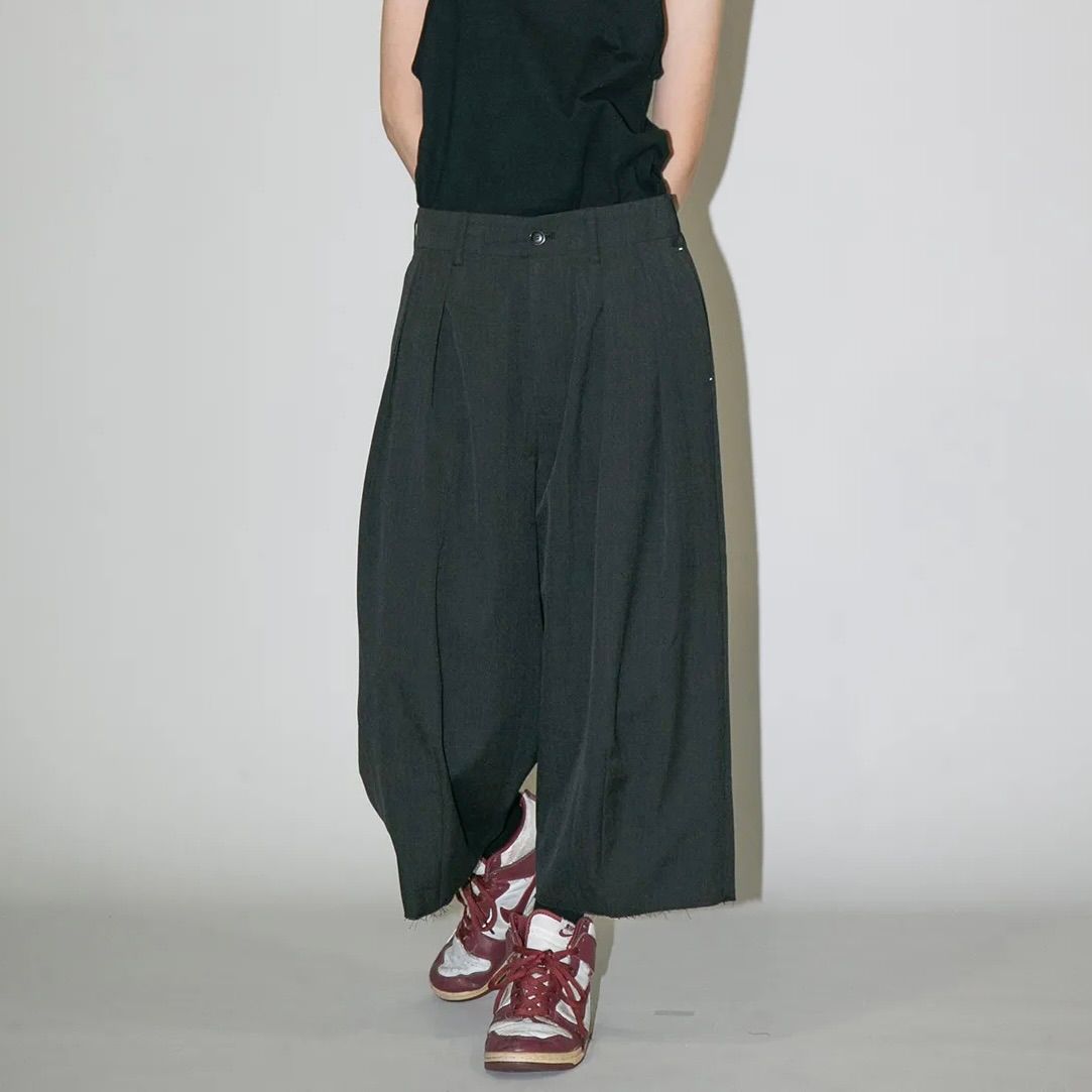 【残り一点】ウォッシャブルツイルワイドパンツ