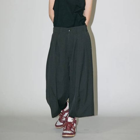 【残り一点】ウォッシャブルツイルワイドパンツ