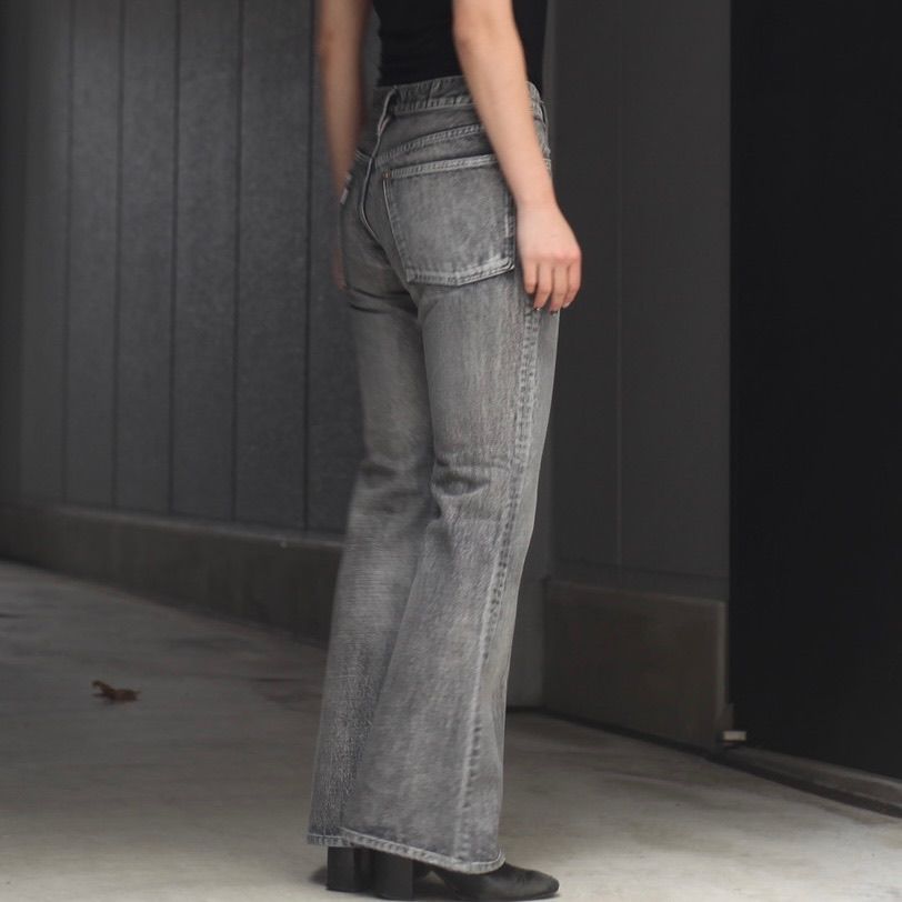 SUGARHILL - 【残り一点】Foiled Denim Trousers Flaired Cut