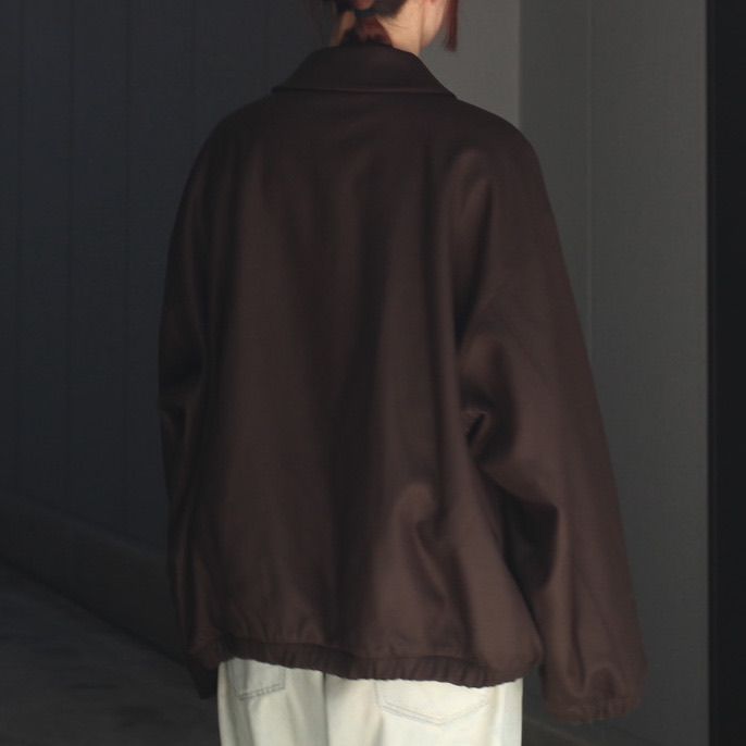 【残りわずか】Melton Oversized Zip Jacket