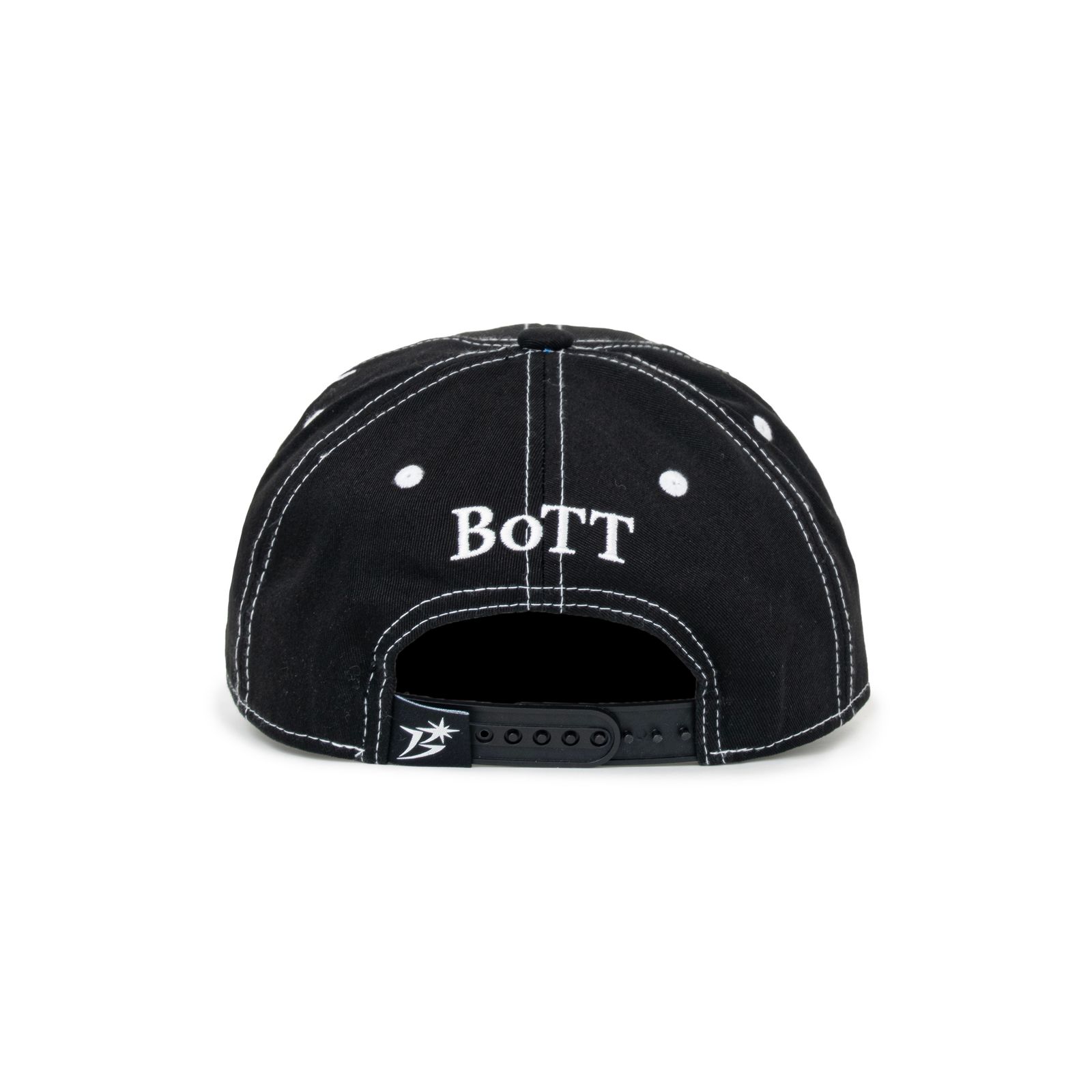 【残りわずか】B Logo Contrast Stitch 6-Panel Cap
