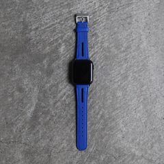 【残り一点】レザーハイブリッドバンド for Apple Watch(LAPIS BLUE)