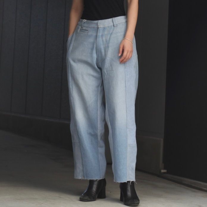 【残り一点】Reconstructed Super Baggy Slacks Denim_1(S)
