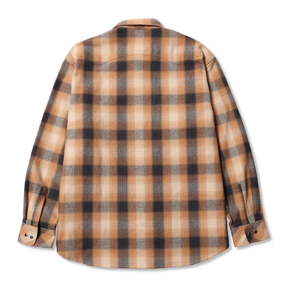 【残り一点】Ombre Check Western L/S SH