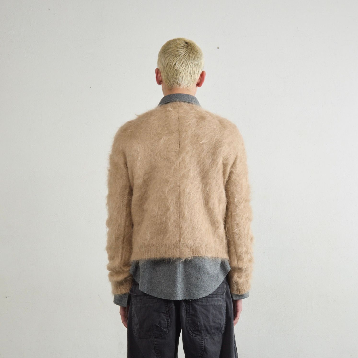 【残り一点】Brushed Mohair V-Neck Sweater