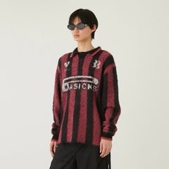 【残り一点】2way Football Stripe Knit