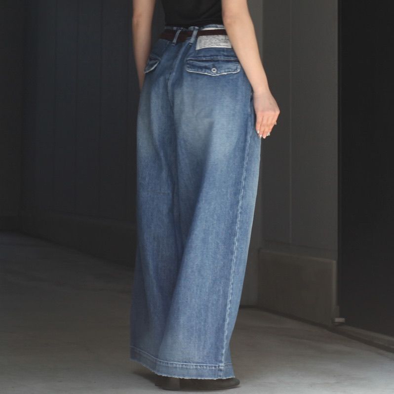 【残りわずか】ワイドデニムパンツ