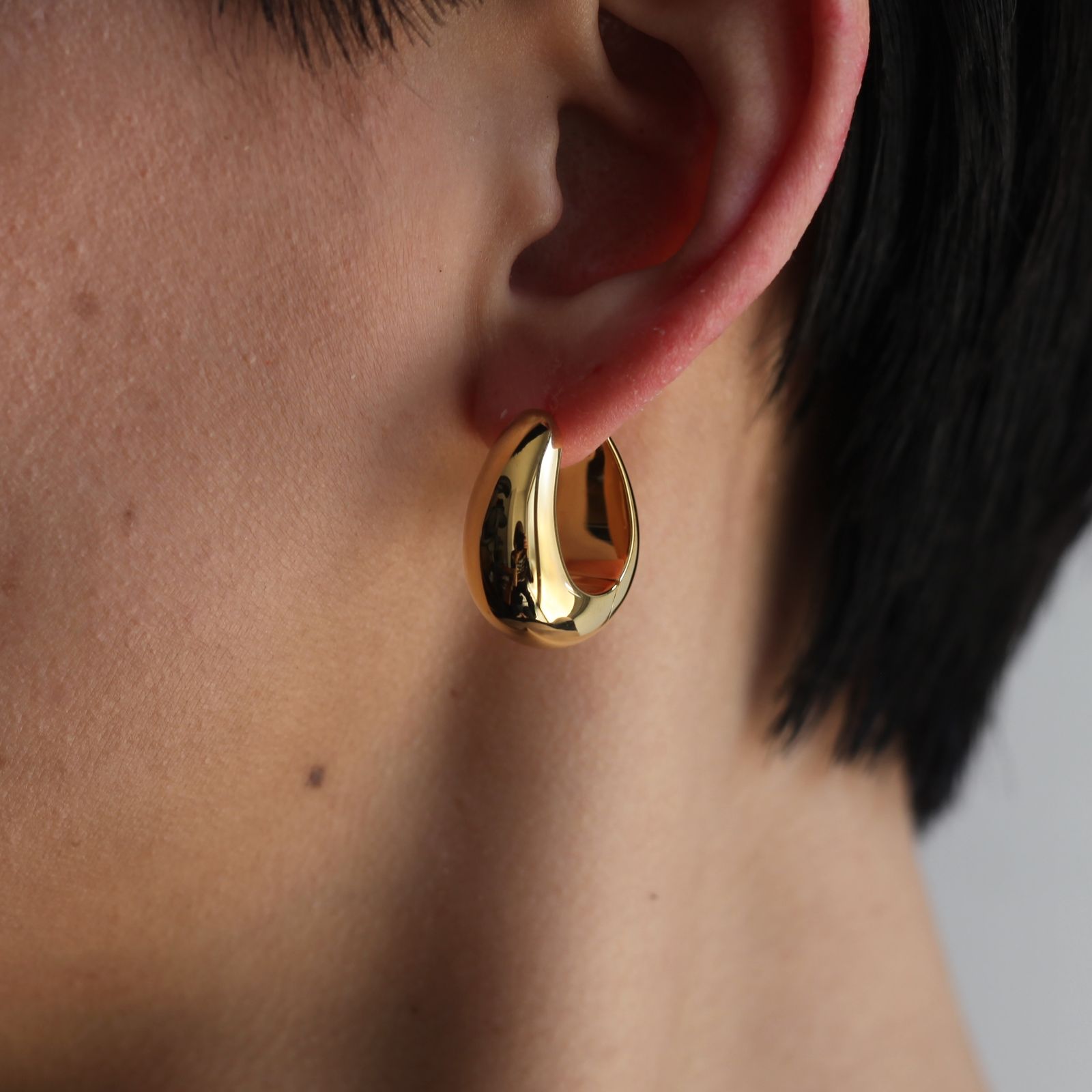 試着のみ美品☆TOMWOOD トムウッド ピアス Ice Hoop Small Gold アイス