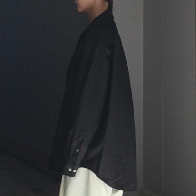 【残りわずか】Wool Flannel Oversized Skipper Shirt