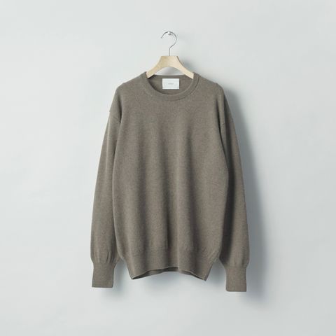 【残り一点】Pure Cashmere Knit Crew Neck LS