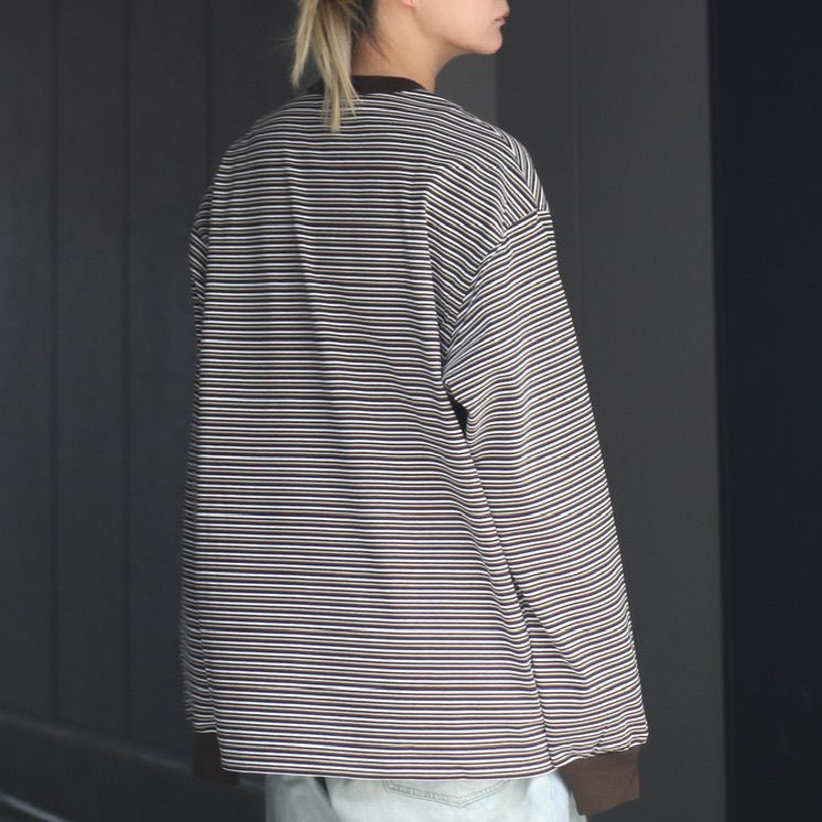 UNIVERSAL PRODUCTS - 【残りわずか】Multi Border L/S T-shirt 