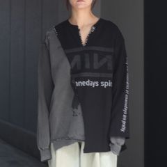 【残りわずか】Bootleg Layered Crew Sweat(A MAN'S SHADOW)