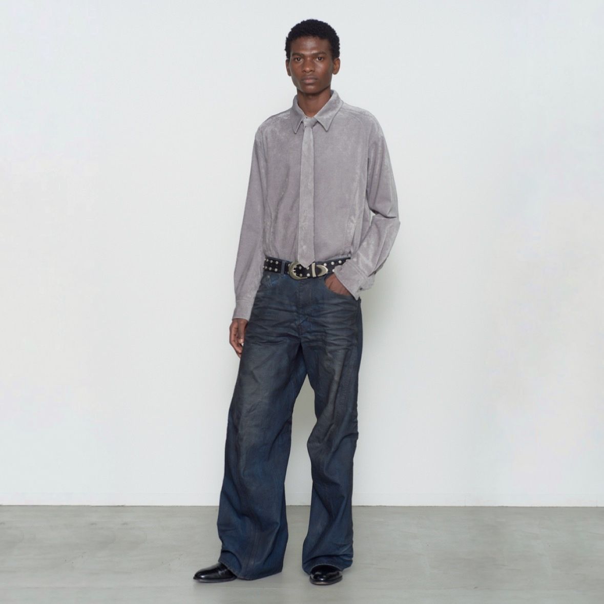【残りわずか】3D Twisted Wide Leg Jeans