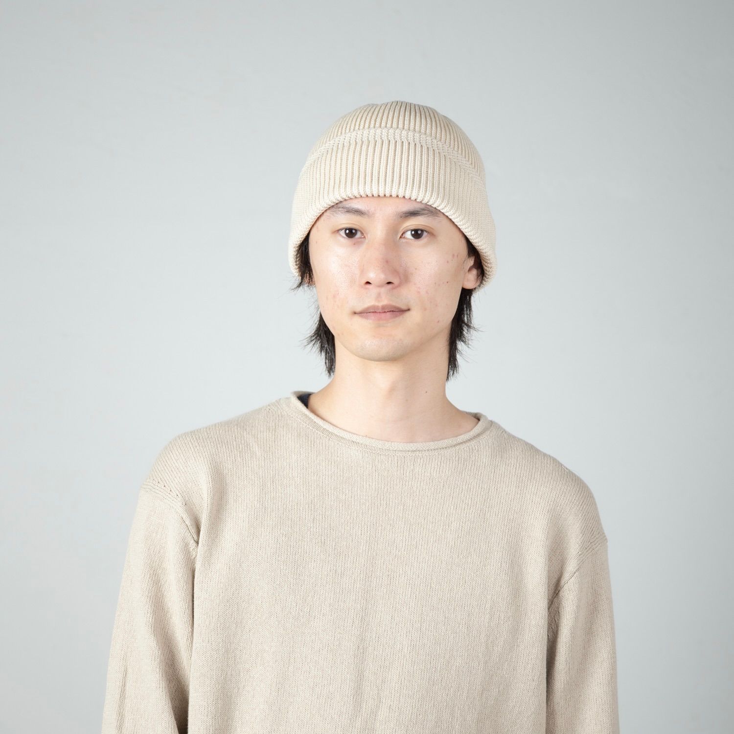 【残り一点】Cotton Acrylic Knit Beanie