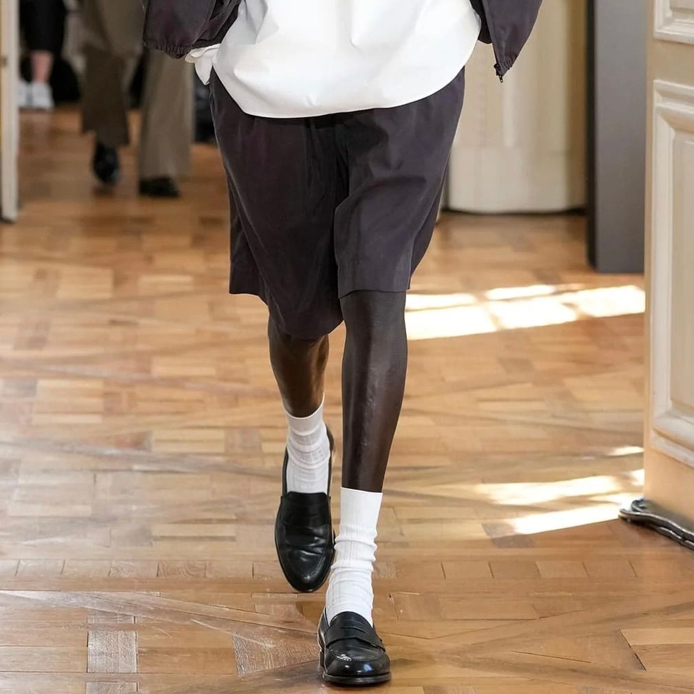 【残り一点】Silk Nylon Wide Easy Short Trousers