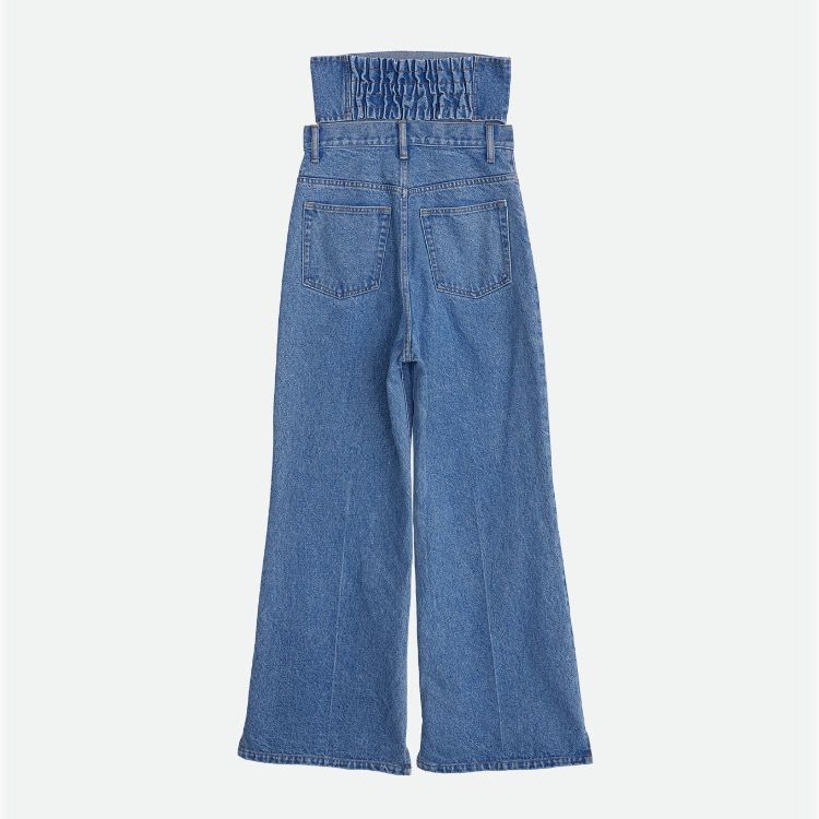 【残り一点】Corset with Wide Denim Pants