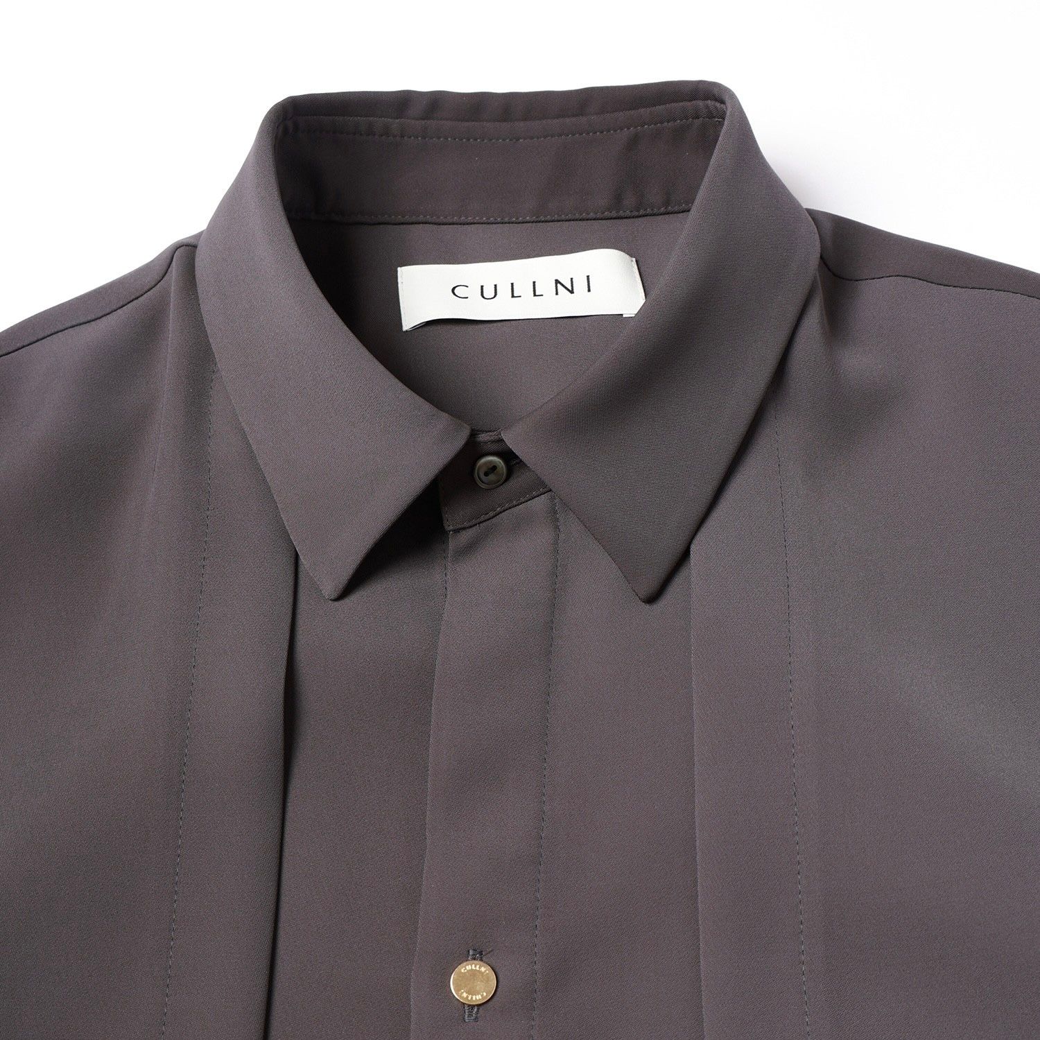 【残り一点】Dry Double Satin Layered Short Sleeve Shirt