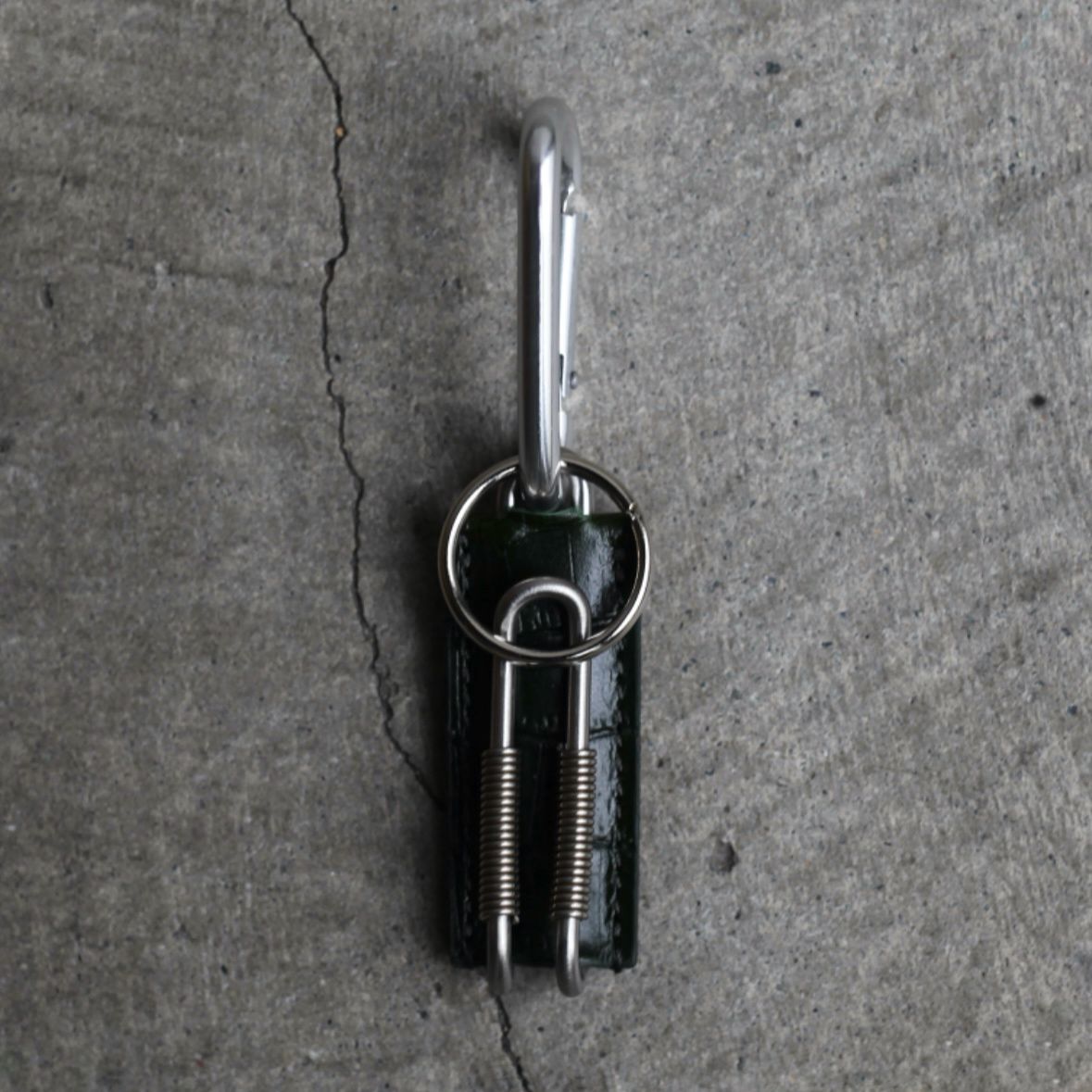 【残り一点】Spring Clip Key Holder(CLIX_CROCO GRAIN)