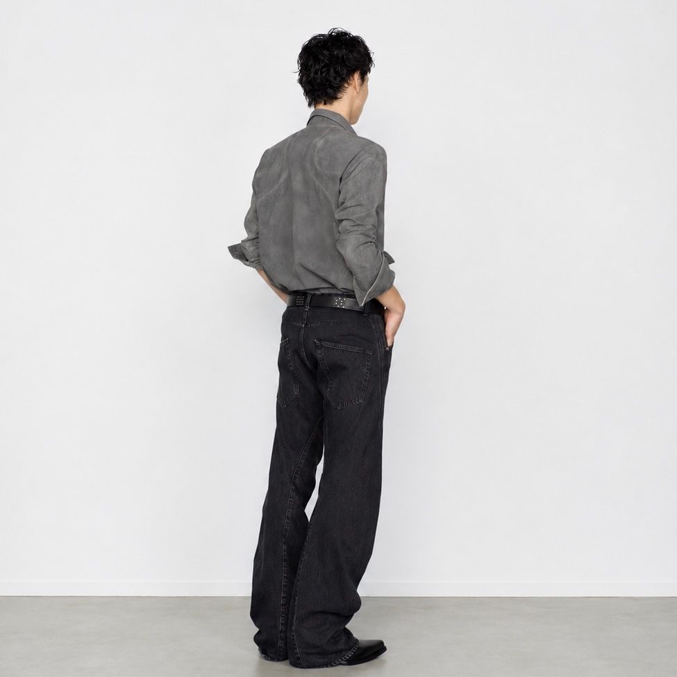 【残り一点】Checkered Panelled Utility Shirt