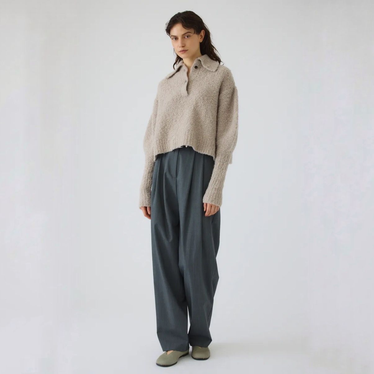 【残り一点】Boucle Short Knit