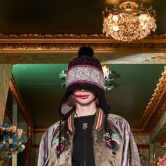 【残り一点】Wool Knit Flap Pompom Beanie