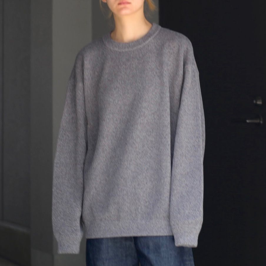 crepuscule - 【再販売通知受付可能】Moss Stitch L/S Sweat | ACRMTSM