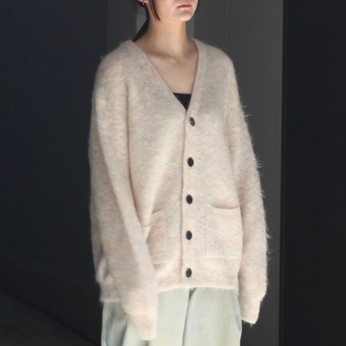 【残りわずか】Kid Mohair Knit V Neck Cardigan