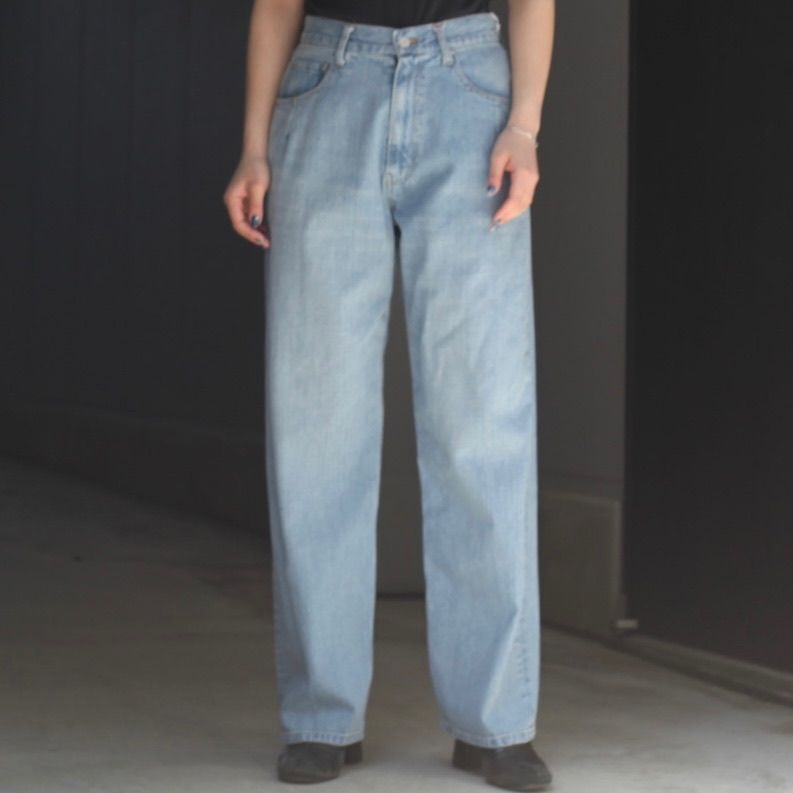 YOKE - 【残り一点】Bleached Denim Wide Straight 5P Pants YOKE - 【残り一点】Bleached Denim Wide Straight 5P Pants