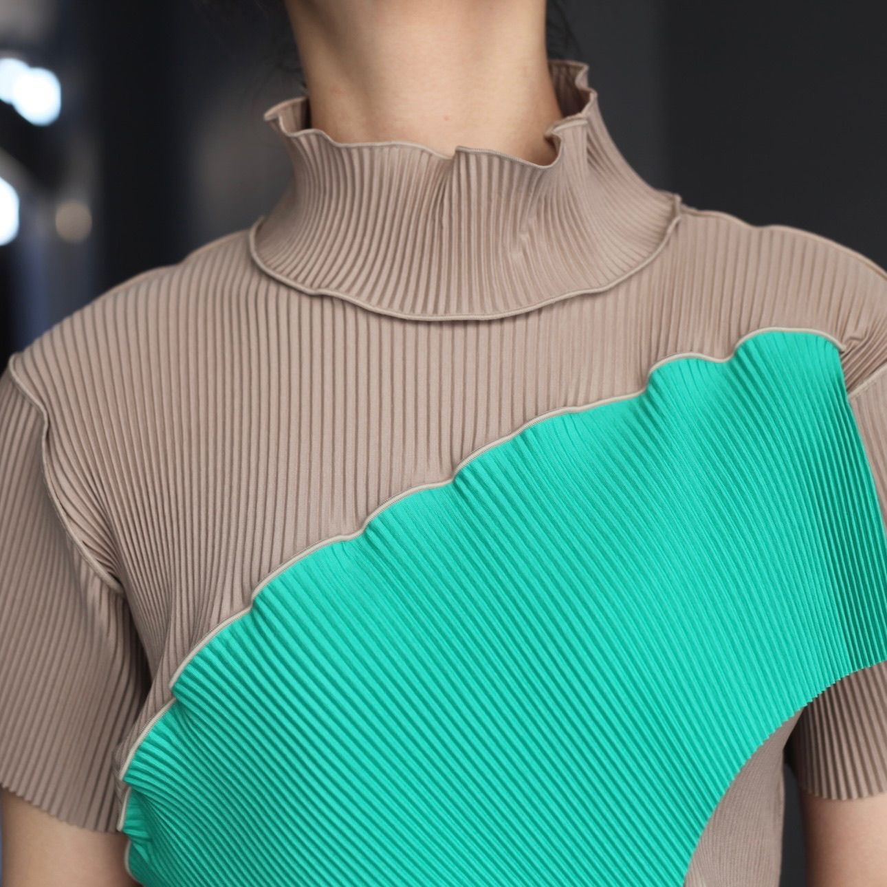 【残り一点】Todo Wave Tiny Top Short Sleeve Highneck