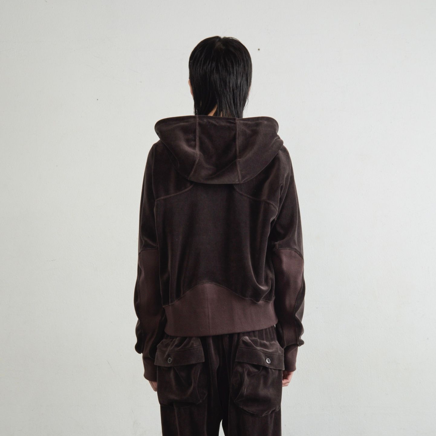 【残り一点】Velour Zip Up Hoodie