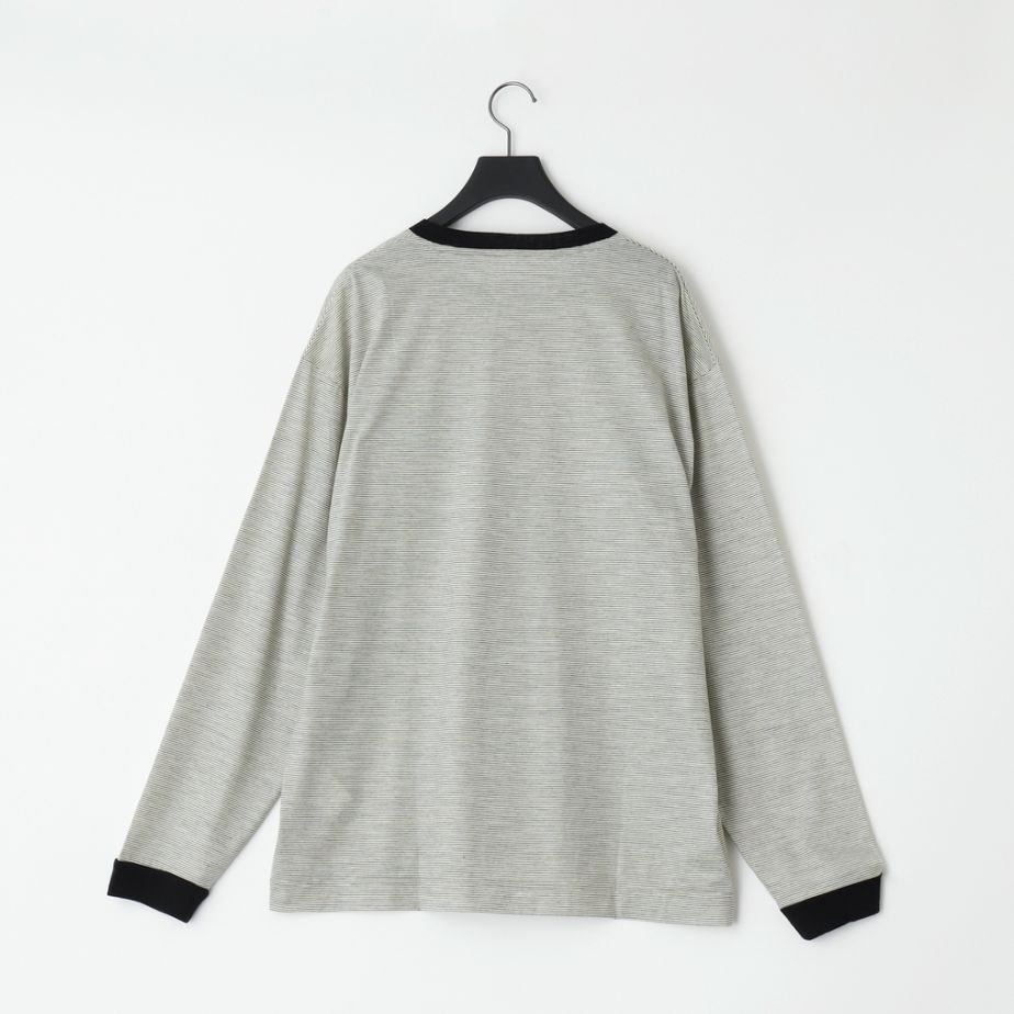 【残り一点】32G Wool Stripe LS Tee