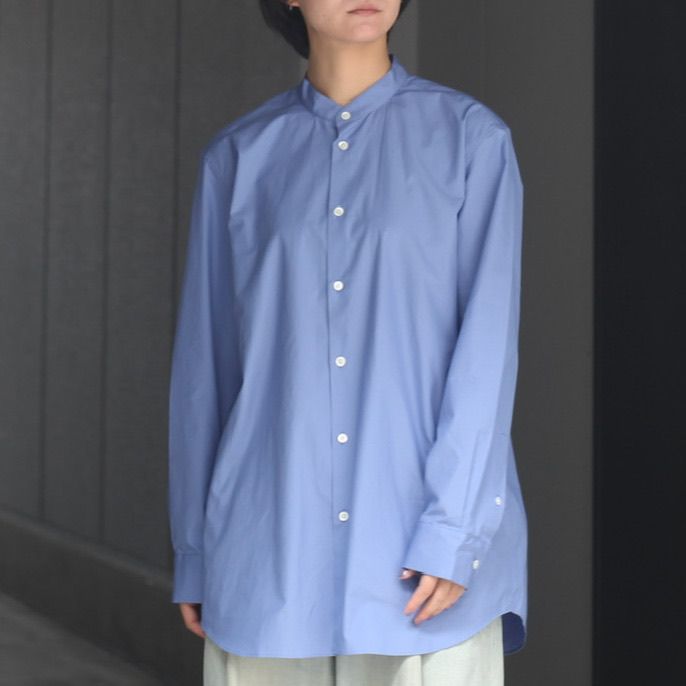 【残り一点】Suvin Broad Band Collar Shirt