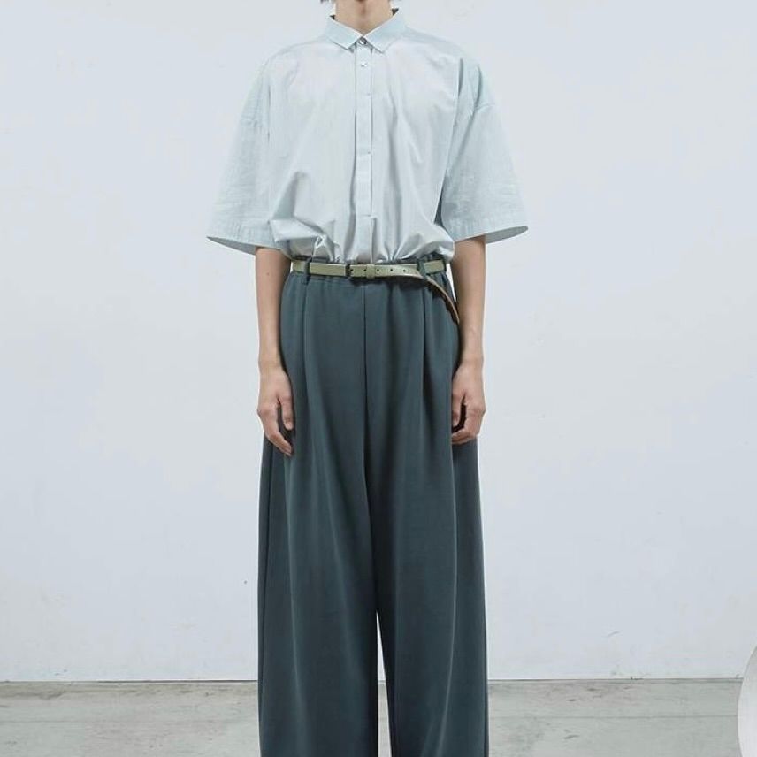 【残り一点】カラーバックルロングベルト(GREEN×BLACK)