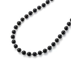 【お取り寄せ注文可能】Stone Ball Chain Necklace(BLACK)