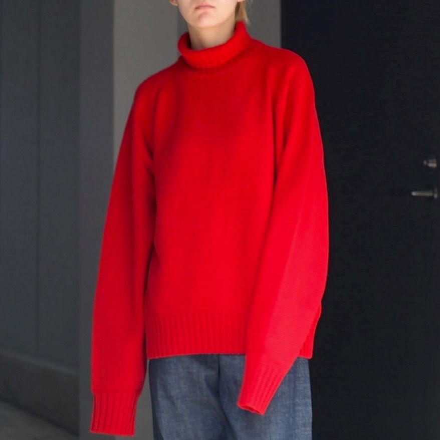 Stein Interwoven Hand Knit LS Black ニット | red-village.com