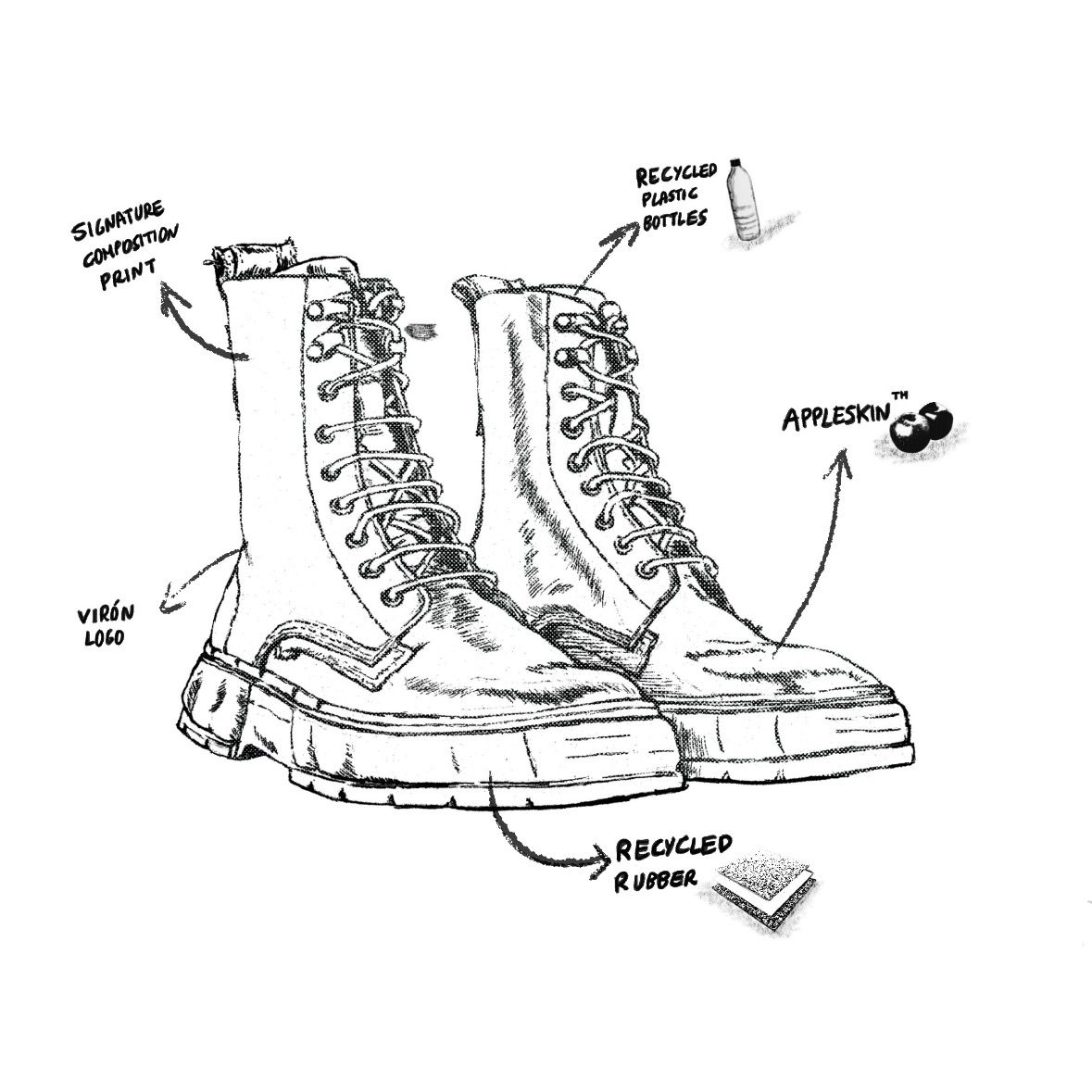 VIRON - 【残り一点】Apple Boots(1992) | ACRMTSM ONLINE STORE