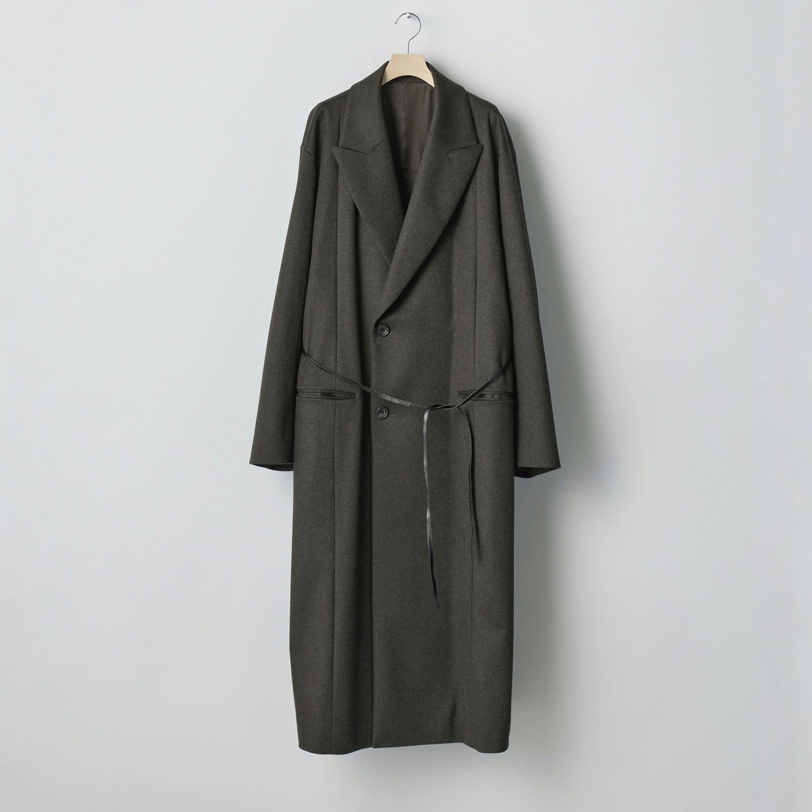 【残り一点】Oversized Maxi Length Peak Lapel Coat(CASHMERE)