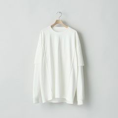 【残り一点】Oversized Layered Sleeve Tee