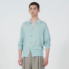 【残り一点】Silk Cashmere Sheer Shirt Cardigan