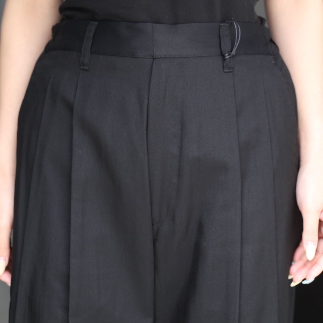 【残りわずか】Silk Cupro Twill Wide Easy Trousers