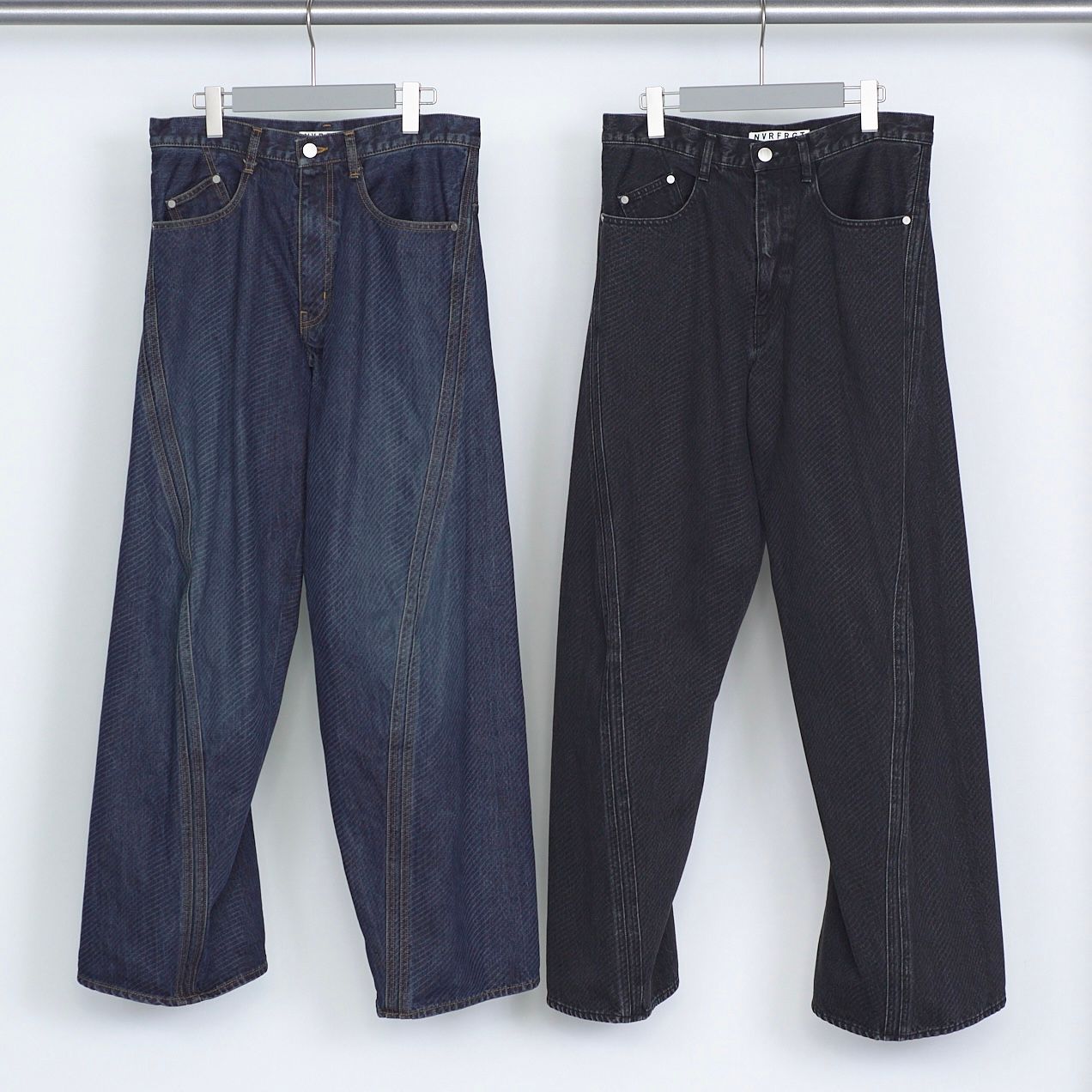 【残り一点】3D Twisted Wide Leg Jeans