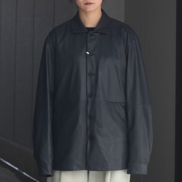 【残り一点】Leather Shirt Jacket