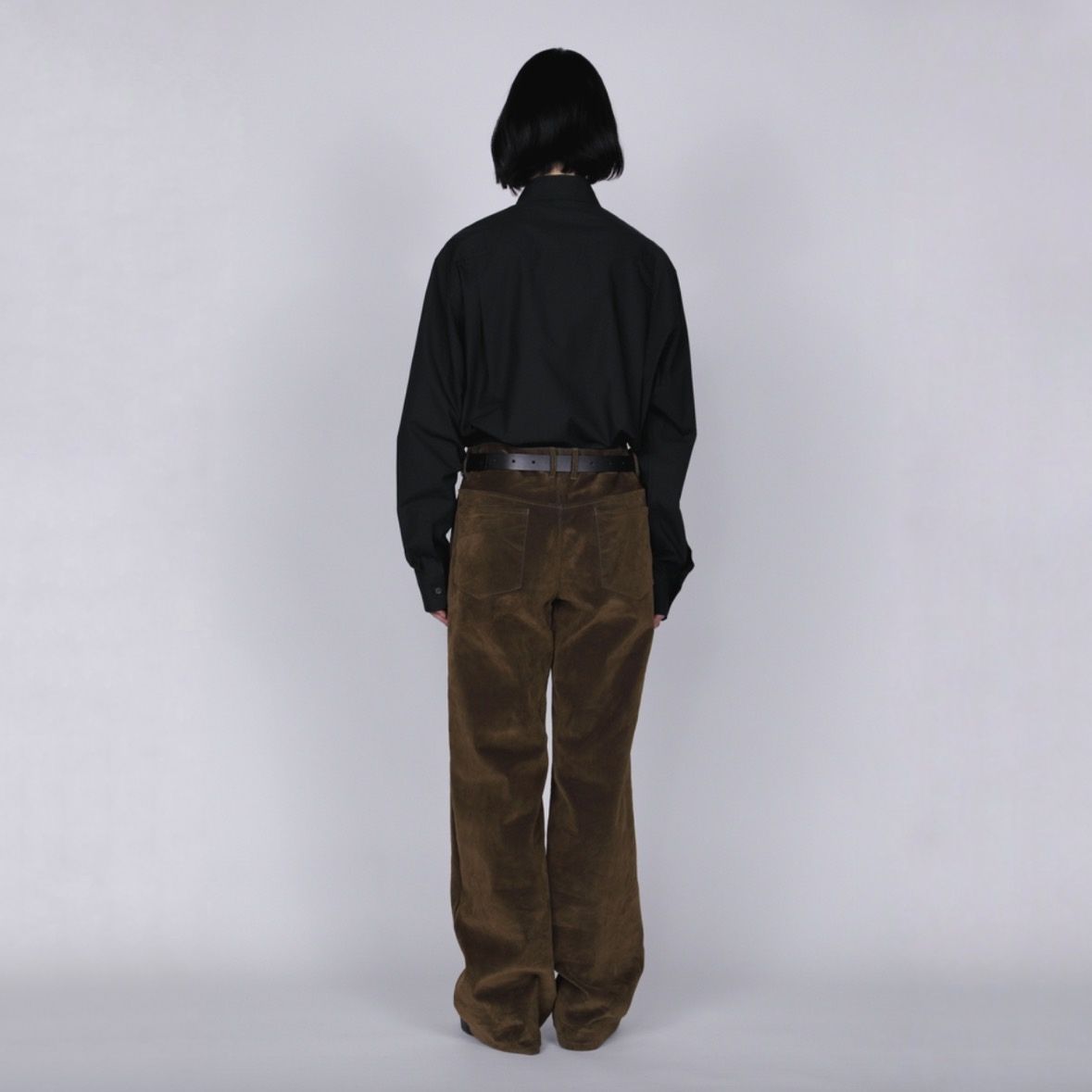 【残り一点】Flocked Denim Wide Tailored Pants