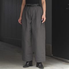 【残り一点】ダブルフェイスワイドタックイージートラウザー