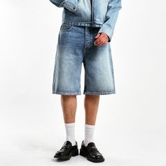【残り一点】Light Wash Wide Leg Denim Shorts