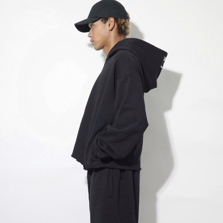 【残り一点】Cut Off Wide Zip Sweat Hoodie
