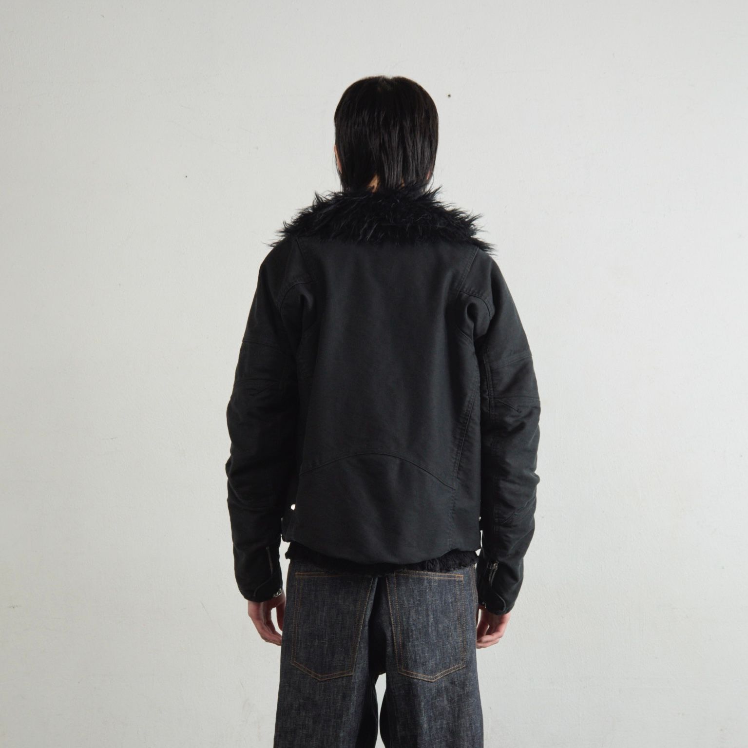 【残り一点】Padded Shearing Collar Biker Jacket